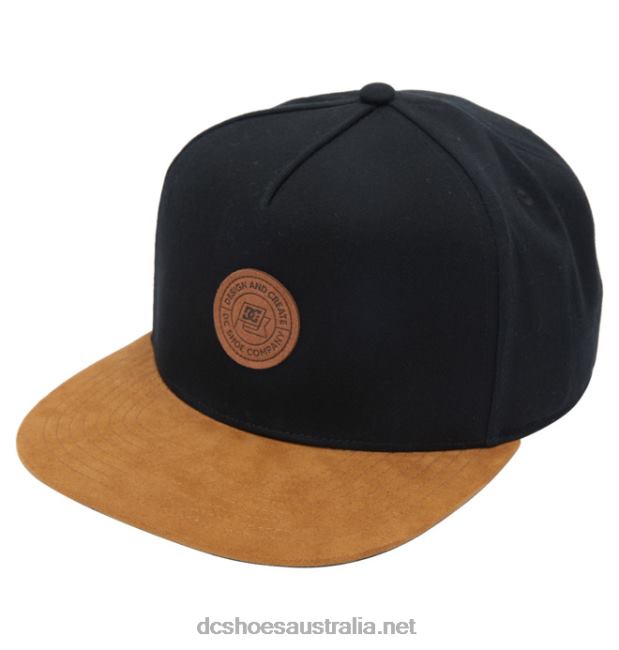 Men's Brackers Snapback HatDC Shoes Black T40LZ108