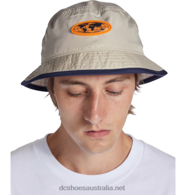 Men's Butter Goods x DC Reversible Bucket HatDC Shoes Island Fossil T40LZ428