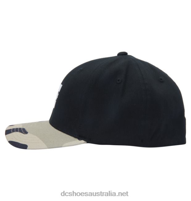 Men's Cap Star Seasonal Flexfit HatDC Shoes Stone Camo T40LZ58