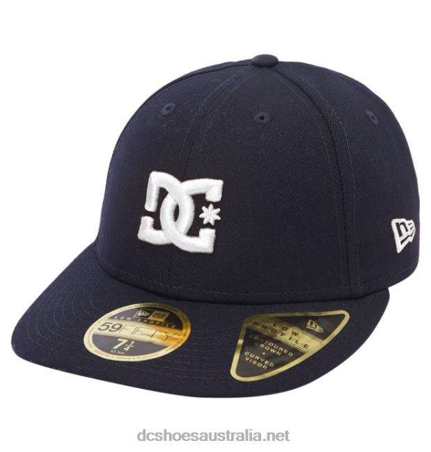 Men's DC Lo Pro New Era Fitted HatDC Shoes Navy/White T40LZ431