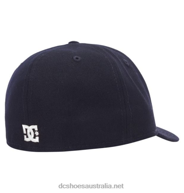 Men's DC Lo Pro New Era Fitted HatDC Shoes Navy/White T40LZ431