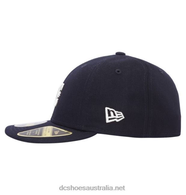 Men's DC Lo Pro New Era Fitted HatDC Shoes Navy/White T40LZ431