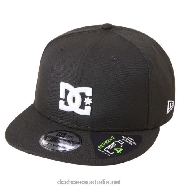 Men's Empire Fielder Snapback HatDC Shoes Black T40LZ86