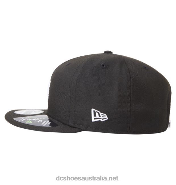 Men's Empire Fielder Snapback HatDC Shoes Black T40LZ86