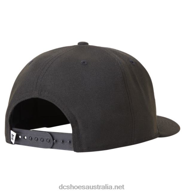 Men's Empire Fielder Snapback HatDC Shoes Black T40LZ86
