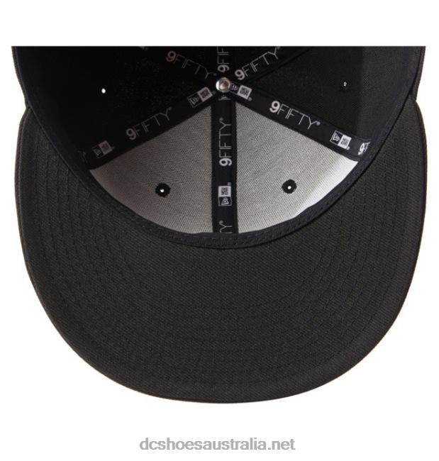 Men's Empire Fielder Snapback HatDC Shoes Black T40LZ86
