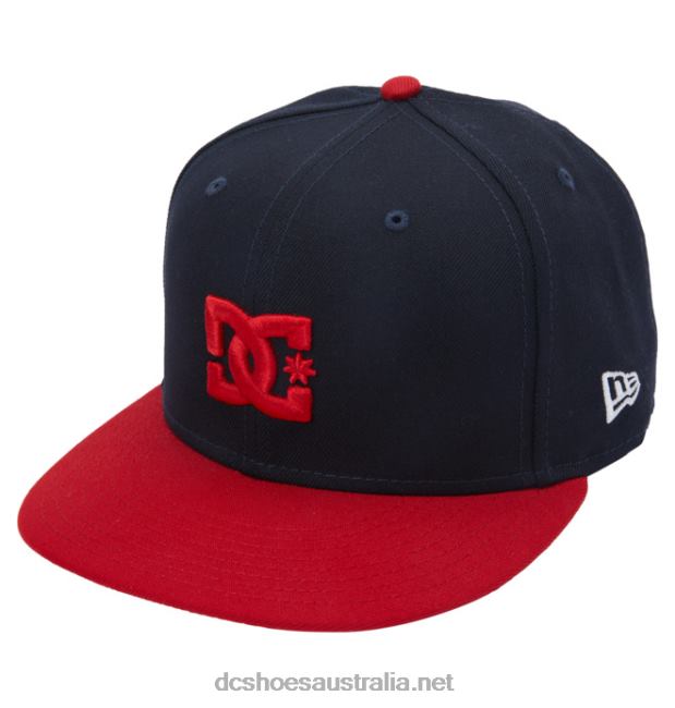 Men's Empire Fielder Snapback HatDC Shoes Navy/Red T40LZ131