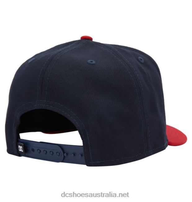 Men's Empire Fielder Snapback HatDC Shoes Navy/Red T40LZ131