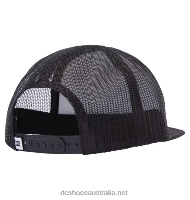Men's Gas Station Trucker HatDC Shoes White/Black T40LZ109