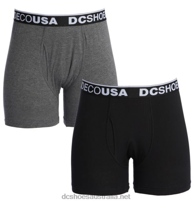 Men's DC Softies Boxer BriefDC Shoes Charcoal Heather/Black T40LZ420