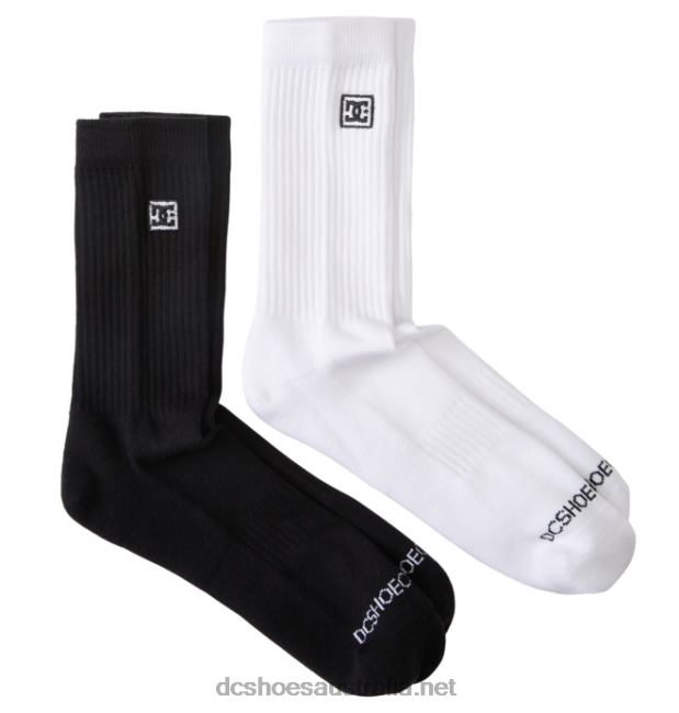 Men's DC 2-Pack Crew SocksDC Shoes White T40LZ123