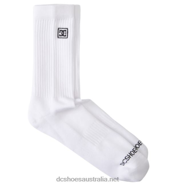 Men's DC 2-Pack Crew SocksDC Shoes White T40LZ123