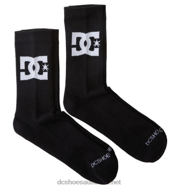 Men's DC Star 2-Pack Crew SocksDC Shoes Black T40LZ84