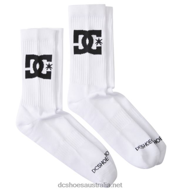 Men's DC Star 2-Pack Crew SocksDC Shoes White T40LZ117