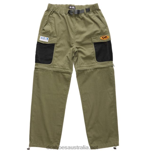 Men's Butter Goods x DC Convertible Cargo PantsDC Shoes Ivy Green T40LZ414