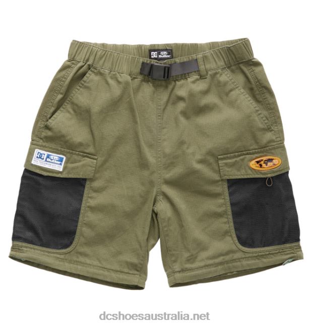 Men's Butter Goods x DC Convertible Cargo PantsDC Shoes Ivy Green T40LZ414