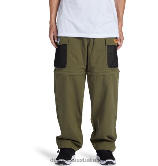 Men's Butter Goods x DC Convertible Cargo PantsDC Shoes Ivy Green T40LZ414