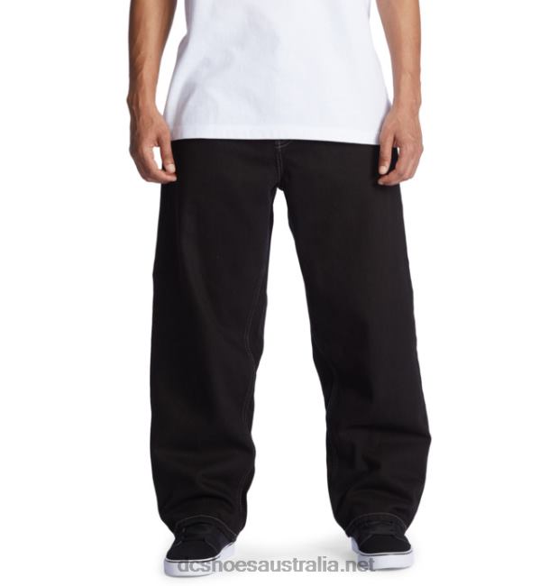 Men's Worker Baggy Fit JeansDC Shoes Raw Black T40LZ54