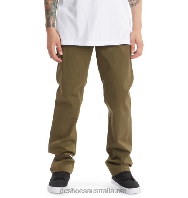Men's Worker Chino PantsDC Shoes Ivy Green T40LZ158