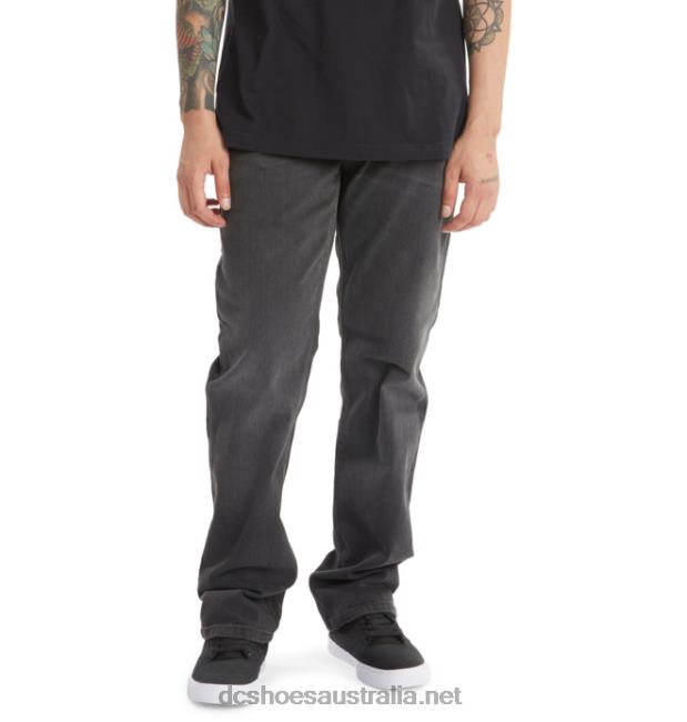 Men's Worker Straight Fit JeansDC Shoes Dark Grey T40LZ233