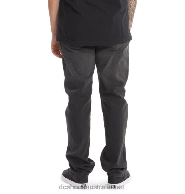 Men's Worker Straight Fit JeansDC Shoes Dark Grey T40LZ233