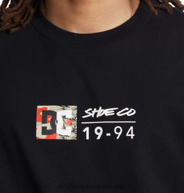 Men's DC Split Star T-ShirtDC Shoes Black/Fire Camo T40LZ115