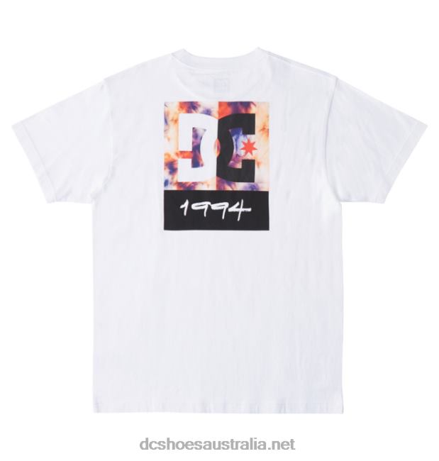Men's DC Split Star T-ShirtDC Shoes White/Warm Ice Dye T40LZ129