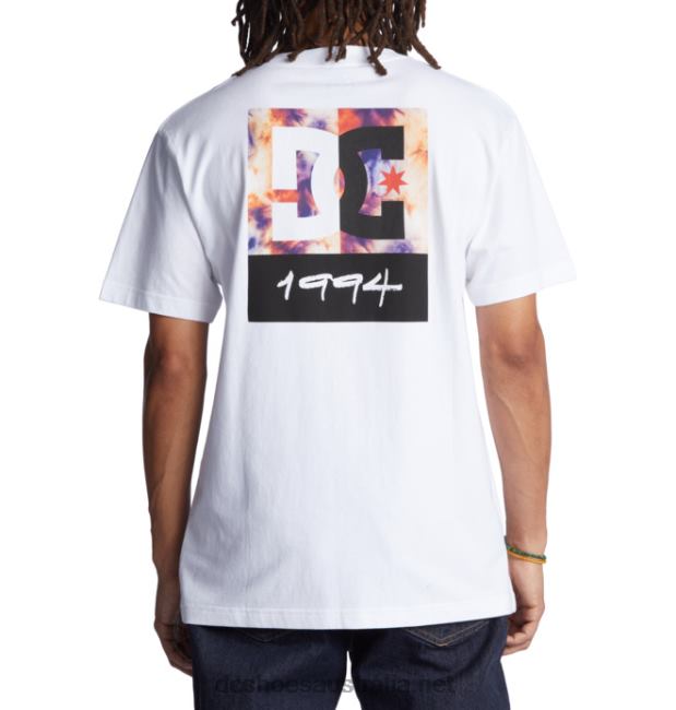 Men's DC Split Star T-ShirtDC Shoes White/Warm Ice Dye T40LZ129