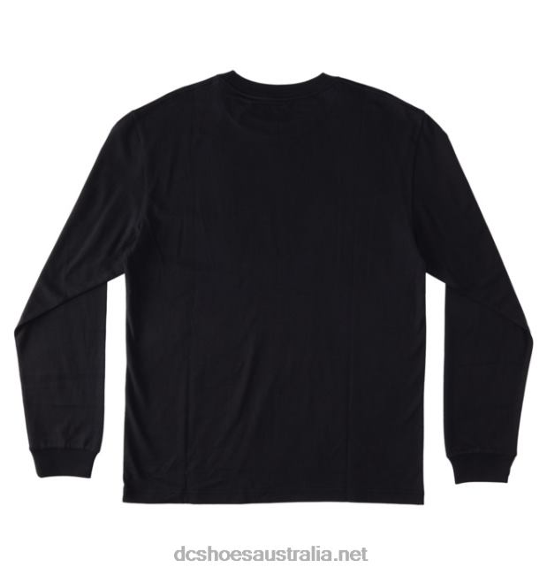 Men's DC Square Star Long Sleeve T-ShirtDC Shoes Black T40LZ416