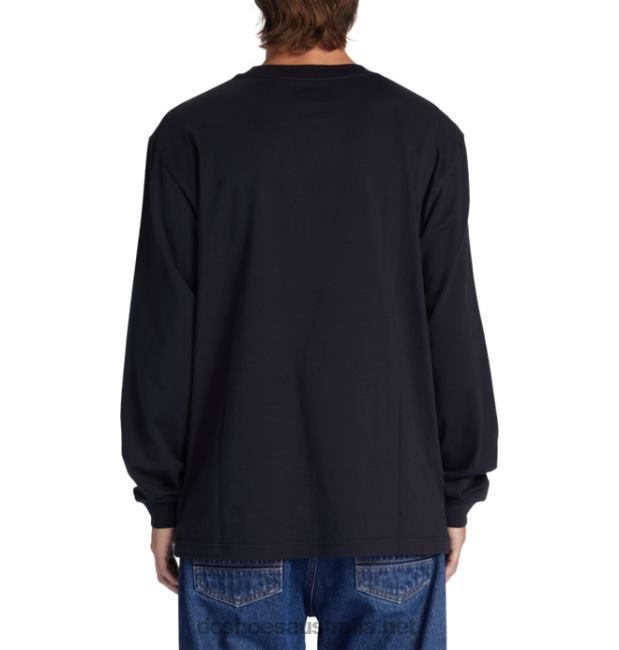 Men's DC Square Star Long Sleeve T-ShirtDC Shoes Black T40LZ416