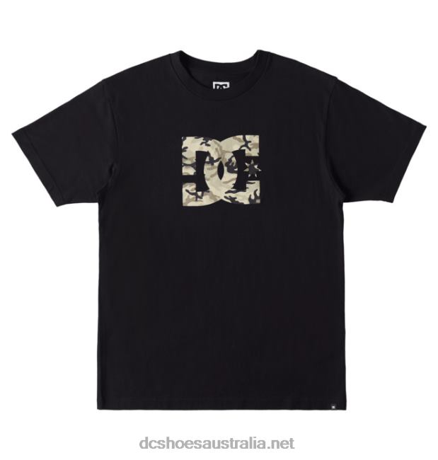 Men's DC Star Fill Heritage T-ShirtDC Shoes Black/Stone Camo T40LZ76