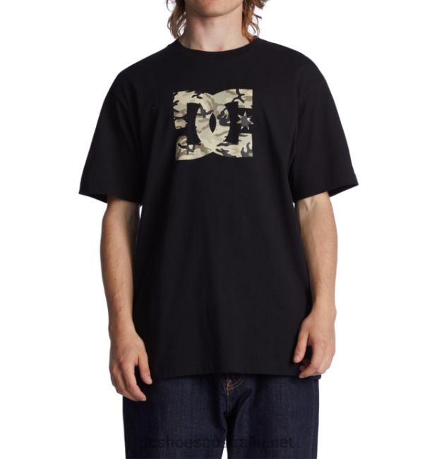 Men's DC Star Fill Heritage T-ShirtDC Shoes Black/Stone Camo T40LZ76