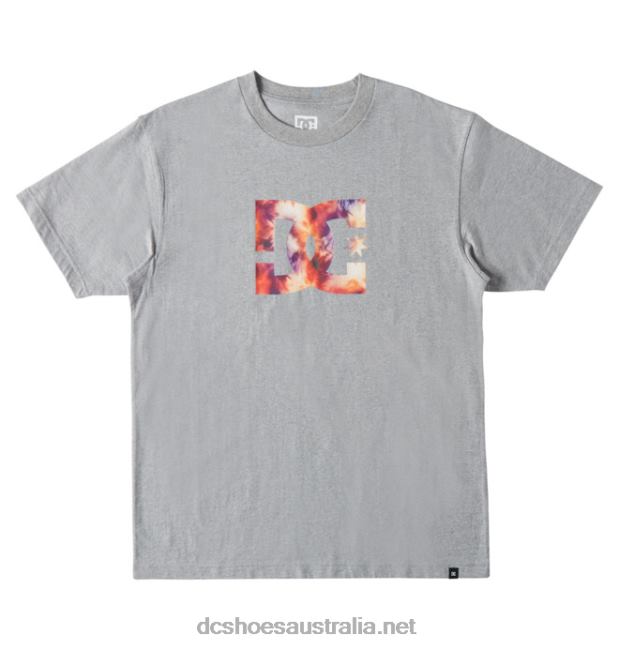 Men's DC Star Fill Heritage T-ShirtDC Shoes Heather Grey/Warm Ice Dye T40LZ78
