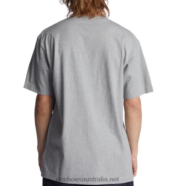 Men's DC Star Fill Heritage T-ShirtDC Shoes Heather Grey/Warm Ice Dye T40LZ78