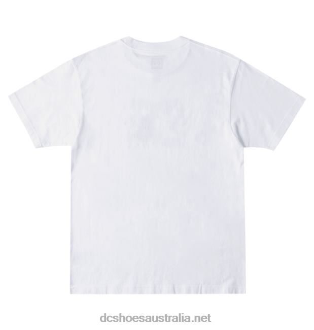 Men's DC Star Fill Heritage T-ShirtDC Shoes White/Fire T40LZ77