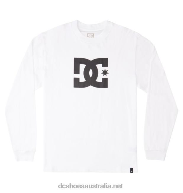 Men's DC Star Long Sleeve T-ShirtDC Shoes White T40LZ69