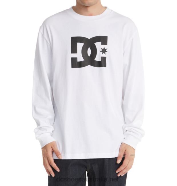 Men's DC Star Long Sleeve T-ShirtDC Shoes White T40LZ69