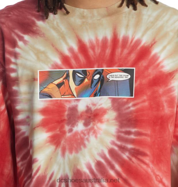 Men's Marvel Deadpool x DC Streets Long Sleeve T-ShirtDC Shoes Assorted T40LZ411