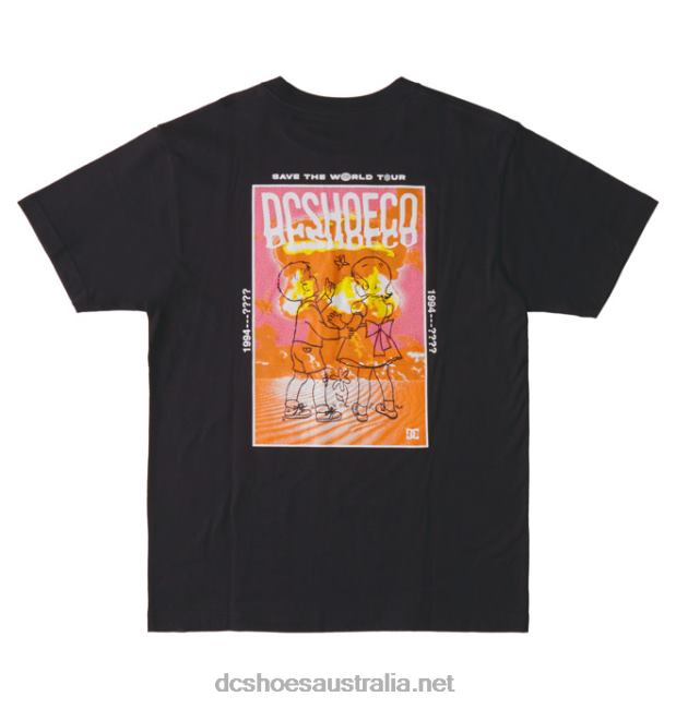Men's Save Us T-ShirtDC Shoes Black T40LZ118