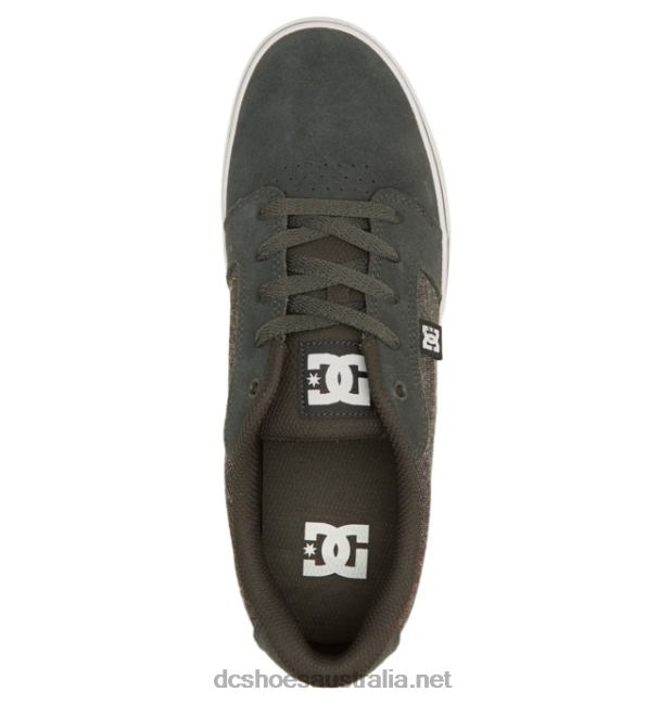 Men's Anvil ShoesDC Shoes Green/Grey/White T40LZ306