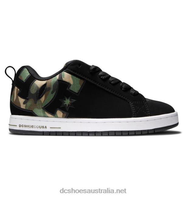 Men's Court Graffik ShoesDC Shoes Black Camouflage T40LZ282
