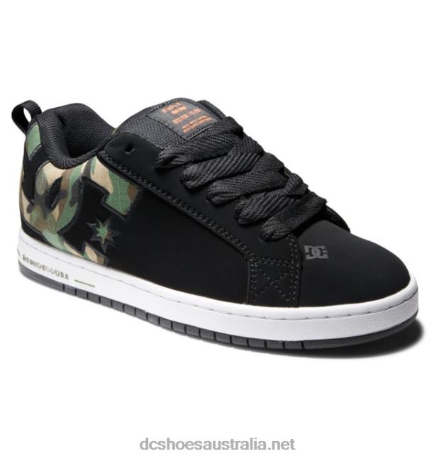 Men's Court Graffik ShoesDC Shoes Black Camouflage T40LZ282