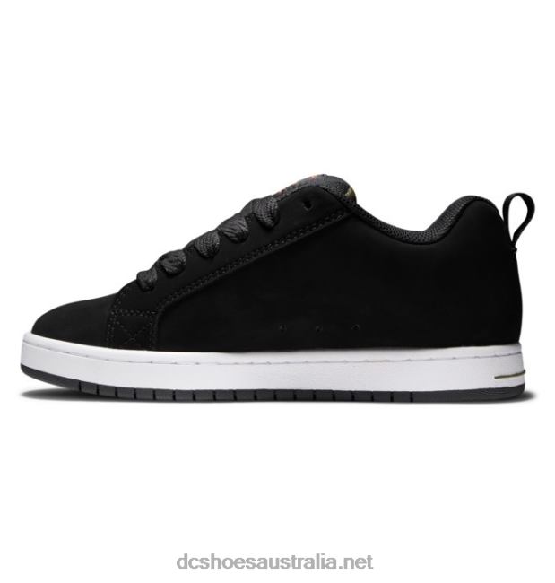 Men's Court Graffik ShoesDC Shoes Black Camouflage T40LZ282