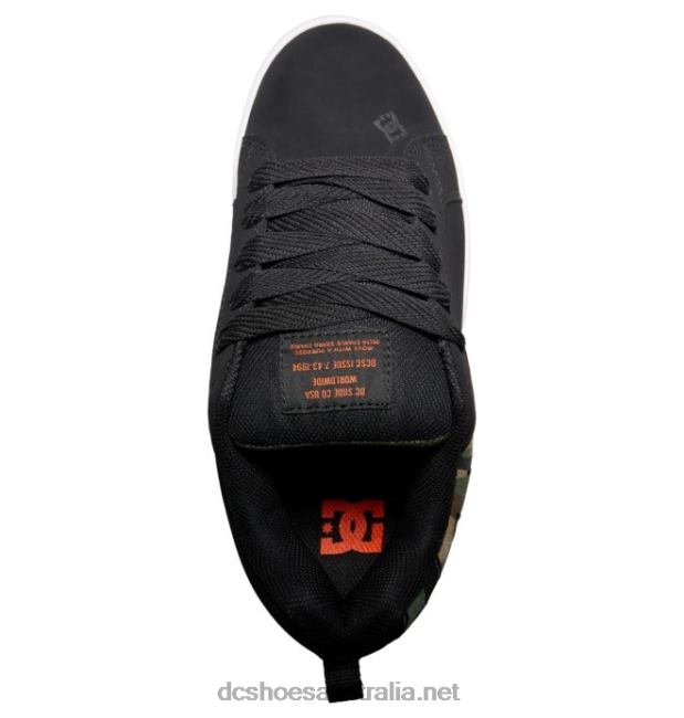 Men's Court Graffik ShoesDC Shoes Black Camouflage T40LZ282