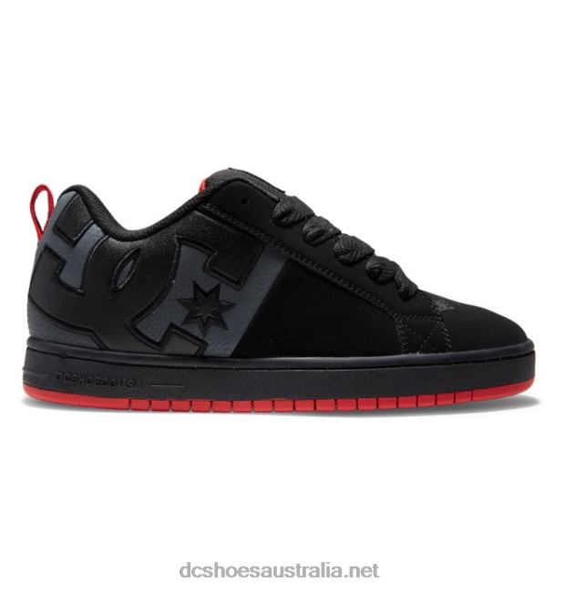 Men's Court Graffik ShoesDC Shoes Black/Grey/Red T40LZ295