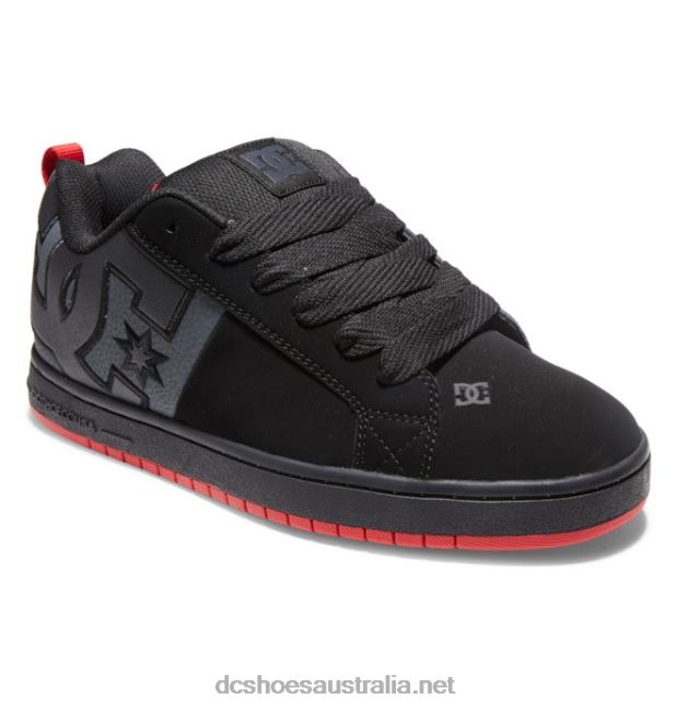Men's Court Graffik ShoesDC Shoes Black/Grey/Red T40LZ295
