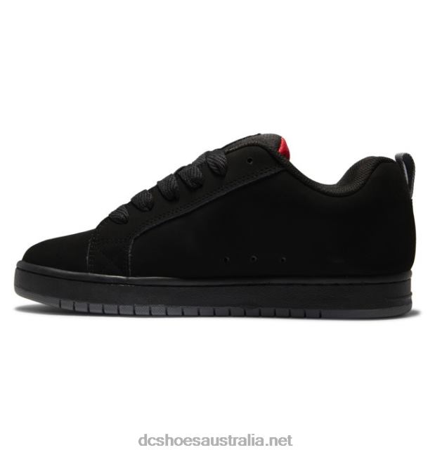 Men's Court Graffik ShoesDC Shoes Black/Red Print T40LZ243