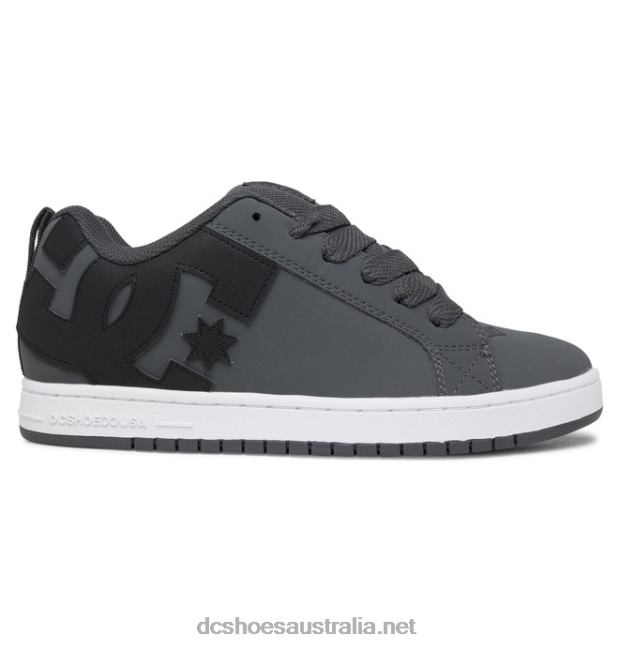 Men's Court Graffik ShoesDC Shoes Dk Grey/Black/White T40LZ278