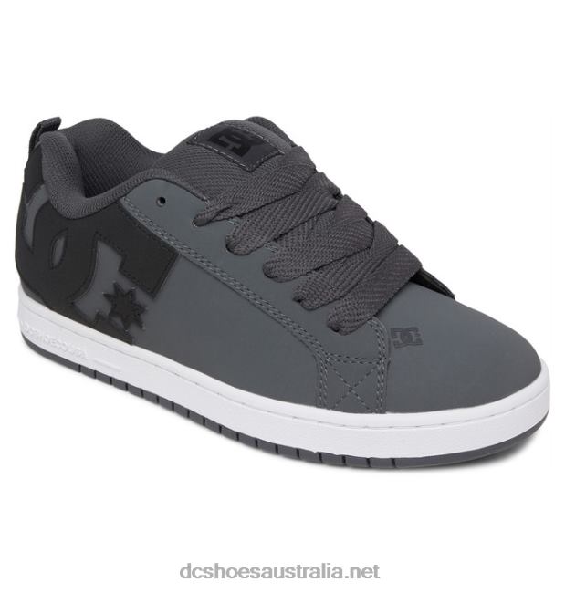 Men's Court Graffik ShoesDC Shoes Dk Grey/Black/White T40LZ278