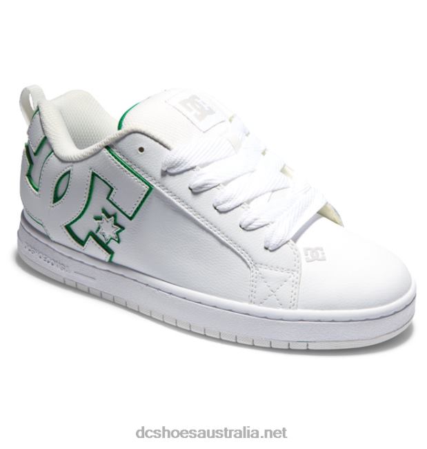 Men's Court Graffik ShoesDC Shoes White/Green T40LZ279